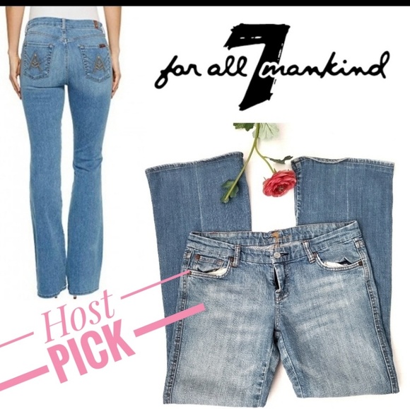 7 For All Mankind Denim - 7 FOR ALL MANKIND Boot Leg Jeans Pants Size 27